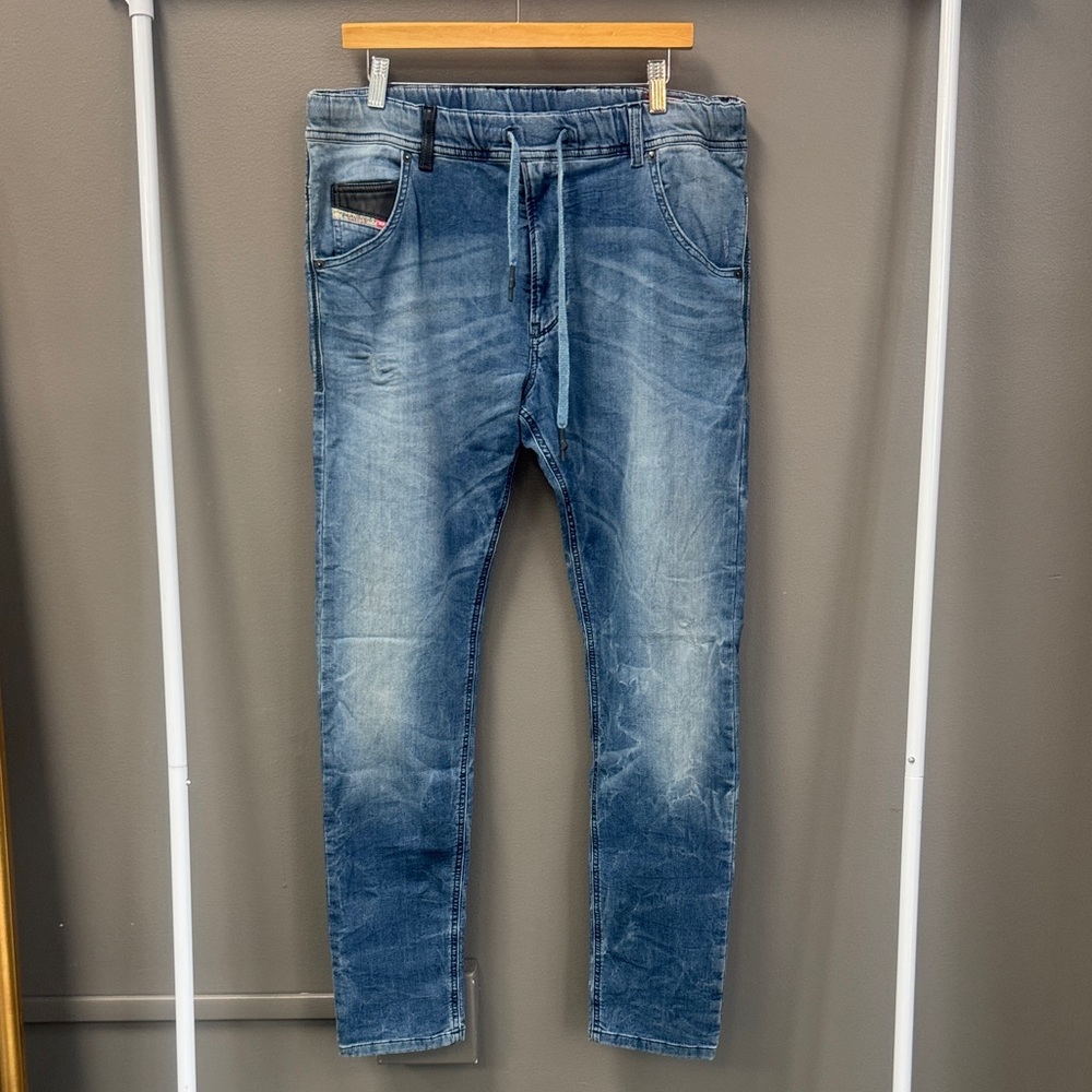 Diesel Men's Faded Blue Skinny Jeans